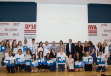 תעודות הצטיינות לעשרות בני נוער מתנדבים בנתניה