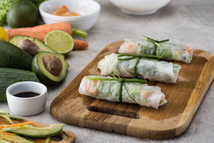 SPRING_ROLL מתכון ספרינג רול קלה להכנה ומתאים לצמחונים ולטבעונים