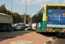 שישה פצועים בהתנגשות בין אוטובוס ושני רכבים שישה פצועים בתאונת שרשרת שארעה בצומת כביש 57 לרחוב דגניה בנתניה