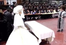 הרשת סוערת: מאות השתתפו בחתונת נכדי האדמו"רים בנתניה