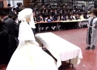 הרשת סוערת: מאות השתתפו בחתונת נכדי האדמו"רים בנתניה