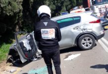 נהגת נפצעה באורח בינוני בתאונת דרכים עצמית
