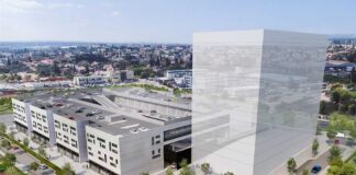 החלה בניית מרכז לוגיסטי באבן יהודה בעלות של 230 מלש"ח מרכז לוגיסט באבן יהודה - טכנו פארק. הדמיה
