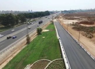 גשר האר"י: נתיבי איילון אישרו לנתניה חיבור הירידה לתל אביב גשר האר"י (בנתניה (גשר האחדות) - הרמפה המובילה לתל אביב