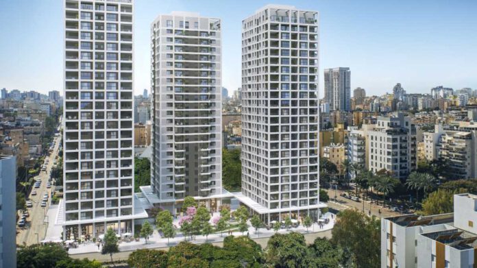 פינוי בינוי בנתניה - מתחם ויצמן סוקולוב. באדיבות זית לב אדריכלים