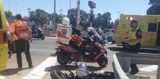 פצוע קשה ופצוע בינוני בתאונה בסמוך למחלף נתניה דרום