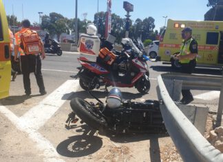 פצוע קשה ופצוע בינוני בתאונה בסמוך למחלף נתניה דרום