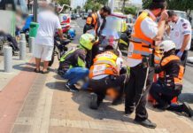 הולכת רגל נפגעה מקלנועית בנתניה