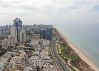נתניה דרום: תצפית על העיר מלמעלה