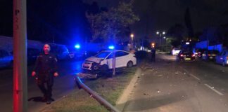 בתום מרדף בנתניה נעצר גנב רכב