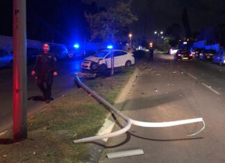 בתום מרדף בנתניה נעצר גנב רכב