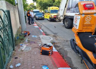 בת 80 נפגעה ממשאית בנתניה – מצבה בינוני
