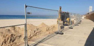 מעקות בטיחות באורך 800 מטרים הוחלפו לאורך טיילת סירונית