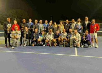 הצלחה לאליפות כפר יונה הראשונה בטניס K-Y open 2022 בתמונה: מעל 80 טניסאיות וטניסאים מכל רחבי הארץ השתתפו באליפות הטניס הראשונה שהתקיימה ואותה אירחה כפר יונה.