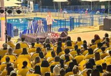 מאות נשים חגגו את הכוח הנשי באירוע בריכה בכפר יונה מופע סטנד אפ ואירוע בריכה לנשים בלבד - כפר יונה.