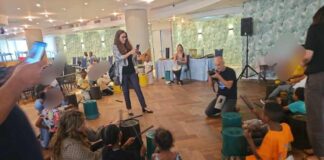 סיוע הפגתי וחווייתי לאלפי תושבי הדרום והצפון בנתניה פעילות תיפוף בבתי המלון בנתניה