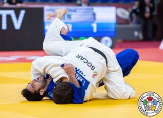 מדליית ארד לג'ודוקא שגיא מוקי בגראנד סלאם טבילסי שגיא מוקי זכה במדליית ארד בסבב גרנד סלאם טבילסי 2024. צילום: גבריאלה סבאו (Sabau Gabriela) - איגוד הג'ודו