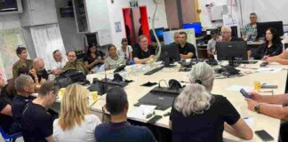 ליתר ביטחון: כל המקלטים הציבוריים בנתניה נפתחו בתמונה משתתפי מערך החירום של עיריית נתניה להערכת מצב בעקבות מתקפת המנע של צה"ל בדרום לבנון