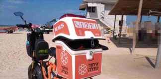 בת 80 טבעה בחוף סירונית – כך ניצלו חייה אופני חירום חשמליות בעלות עבירות גבוהה. איחוד הצלה