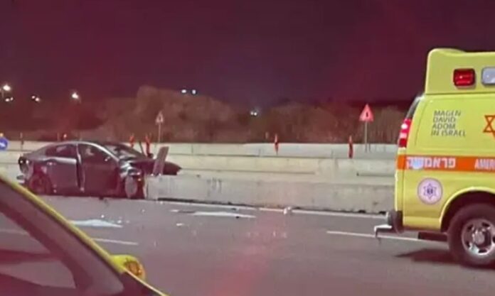 t.drachim_mada מקום התאונה בו נהרג תושב נתניה בן 18 וחברתו בת 17 נפצעה באורח קשה מאוד. צילום: מד